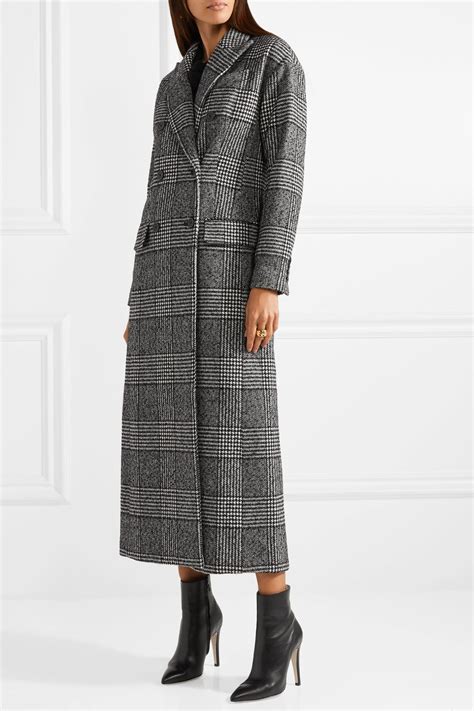 notch lapel double breasted wool blend coat michael kors|Michael Kors double breast coat.